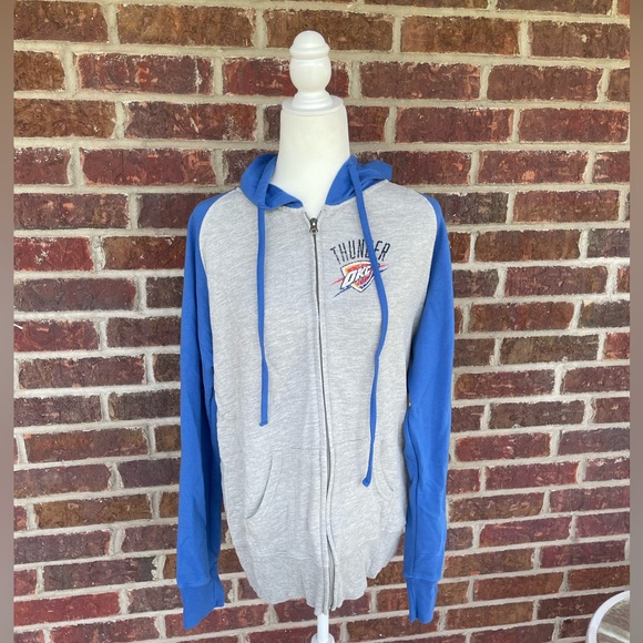 Women’s NBA OKC Thunder Hooded Zip Front Jacket Size 2XL - Picture 2 of 12